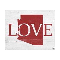 Rustic Love State Arizona Red