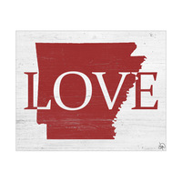 Rustic Love State Arkansas Red