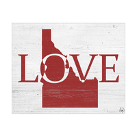 Rustic Love State Idaho Red