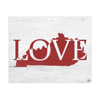 Rustic Love State Kentucky Red