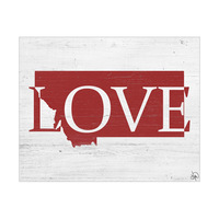 Rustic Love State Montana Red