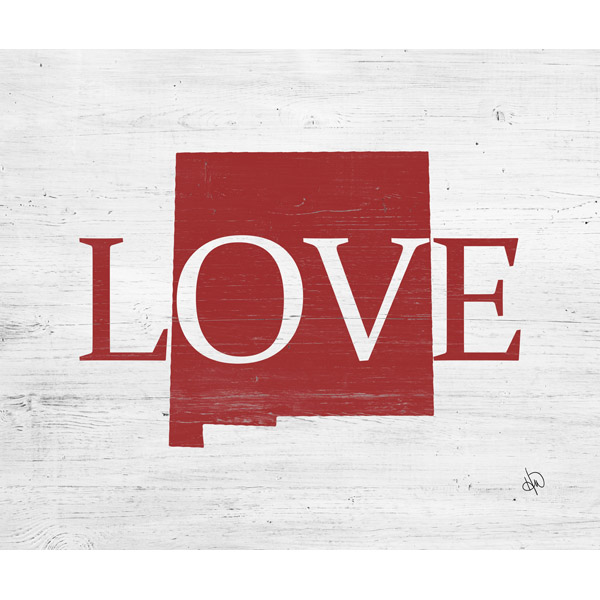 Rustic Love State New Mexico Red