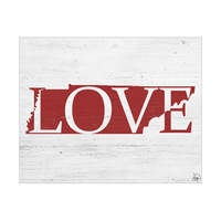 Rustic Love State Tennessee Red