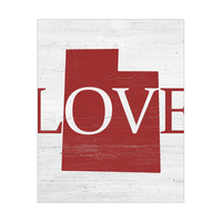 Rustic Love State Utah Red