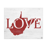 Rustic Love State West Virginia Red