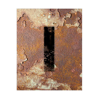 Letter I Rusty Wall