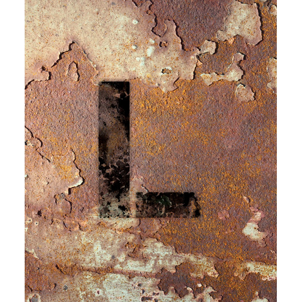 Letter L Rusty Wall