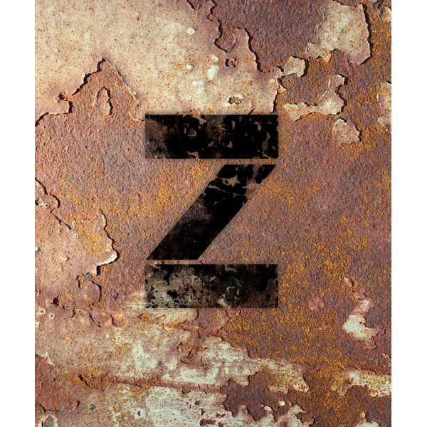 Letter Z Rusty Wall