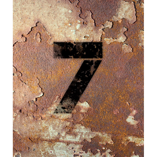 Number 7 Rusty Wall