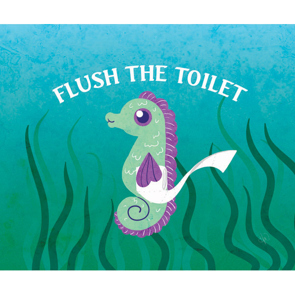 Flush the Toilet - Seahorse