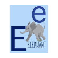Letter E - Elephant