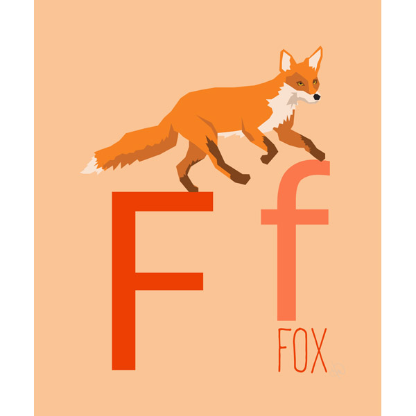 Letter F - Fox