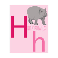 Letter H - Hippopotamus