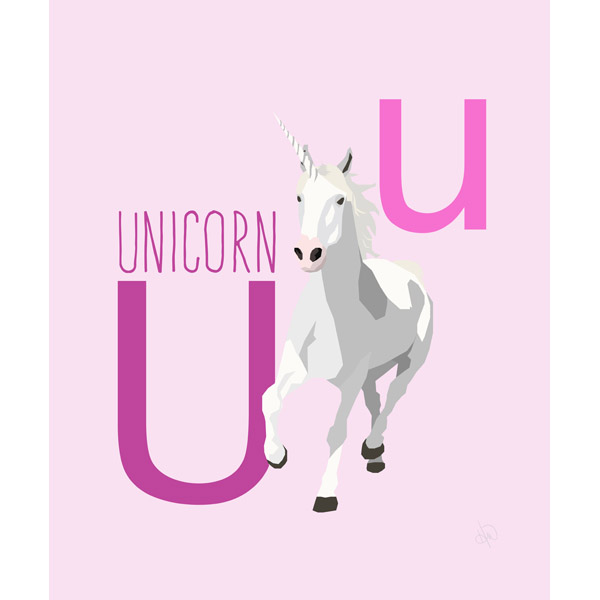 Letter U - Unicorn