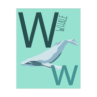 Letter W - Whale