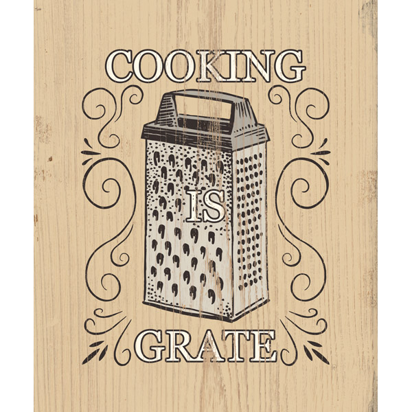 'Cooking is Grate' Cheese Grater