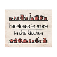 Kitchen Happiness Red
