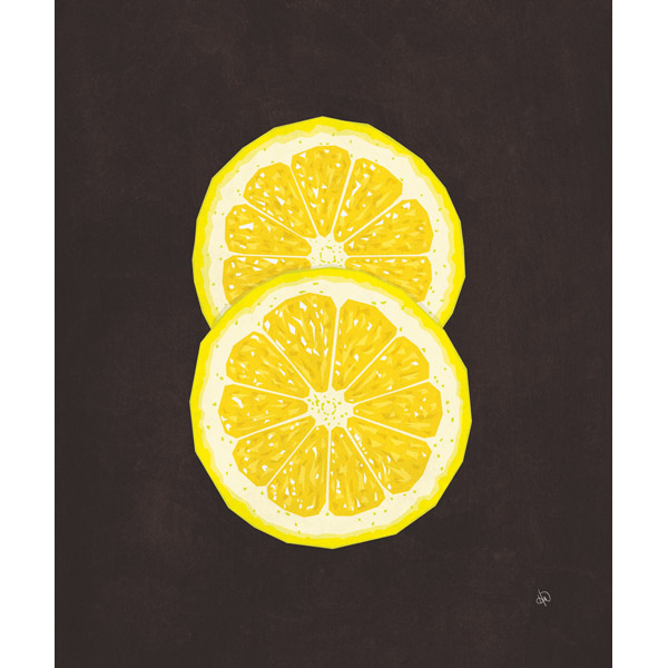 Simple Sliced Lemon Black