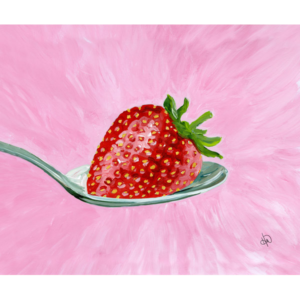 Strawberry On A Spoon