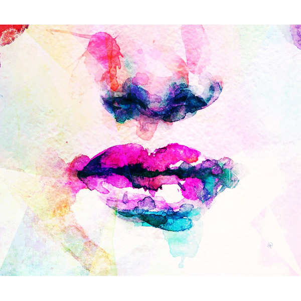 Watercolor Lips