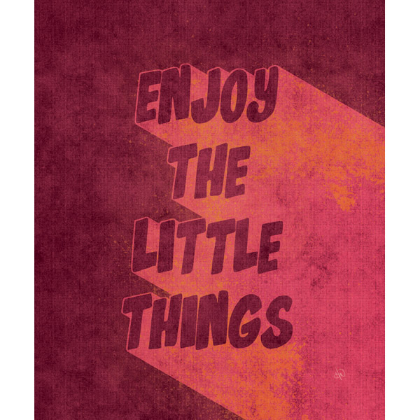 Enjoy the Little Things - Red