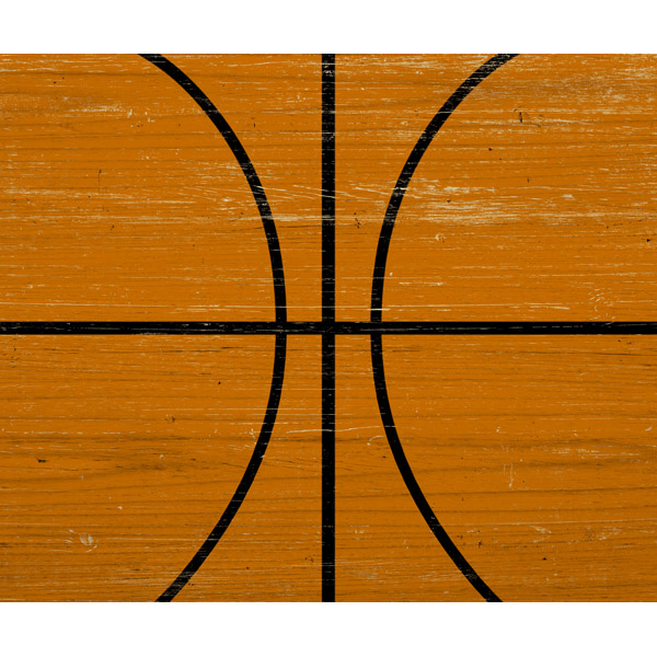 Basketball On Wood