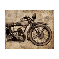 Vintage Motorcycle Brown