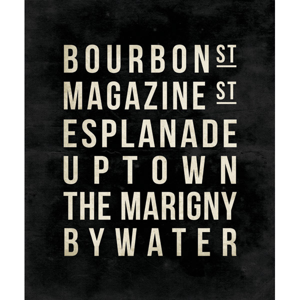Bourbon Typography - BW