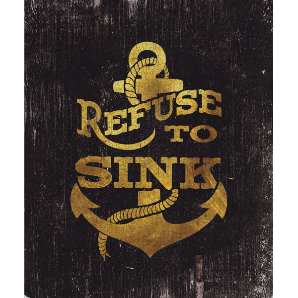 Refuse to Sink - Black