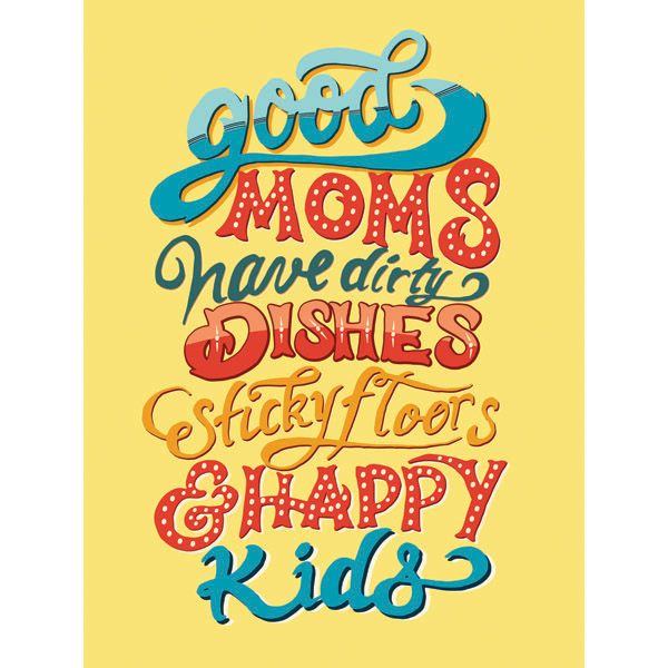 Good Moms and Happy Kids - Yellow