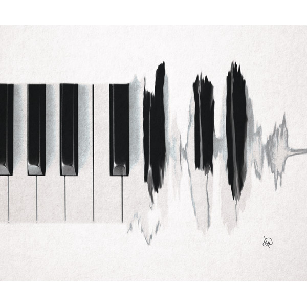 Black Piano Waves