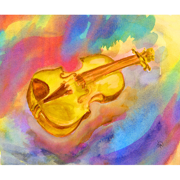 Colorful Violin