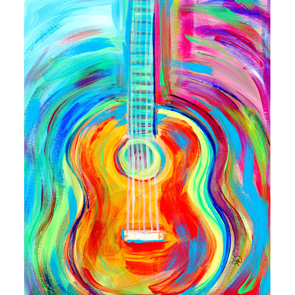 Colorful Guitar Vibrations Alpha