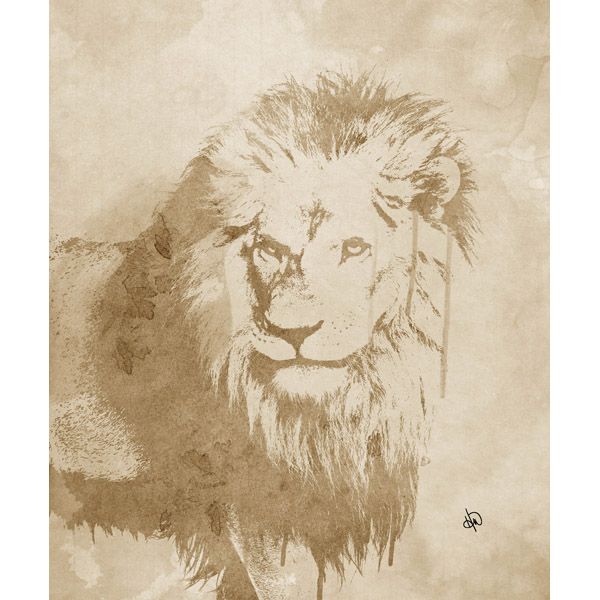 Watercolor Lion Alpha