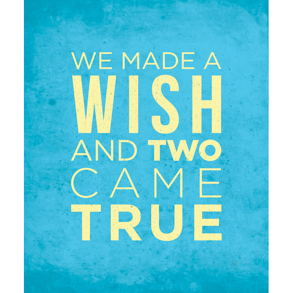 We Made a Wish And Two Came True - Blue