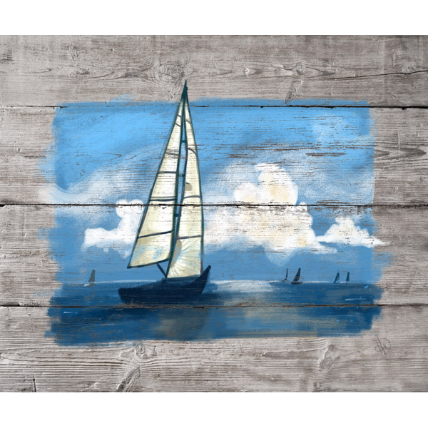 Sailing Away- Blue