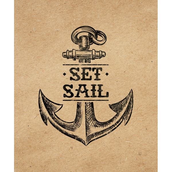 Set Sail Anchor Brown