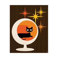 Cat In Sphere Chair Orange