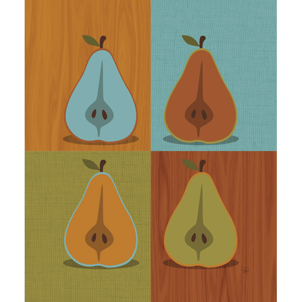 Retro Sliced Pear Alpha