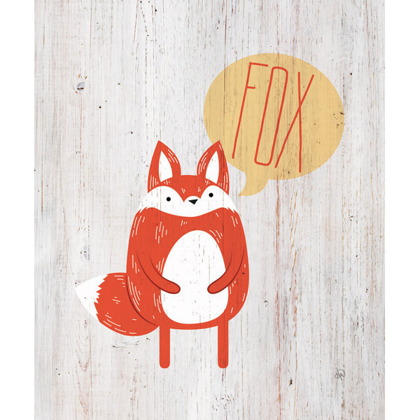 Fox on Wood