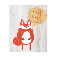 Fox on Wood