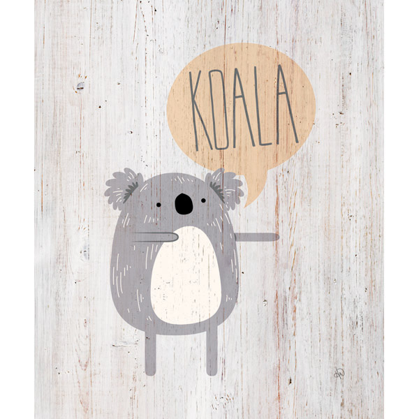 Koala on Wood
