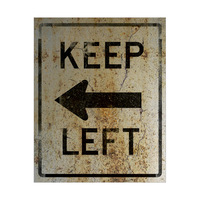 Keep Left Weathered