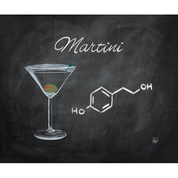 Martini Chalkboard Alpha