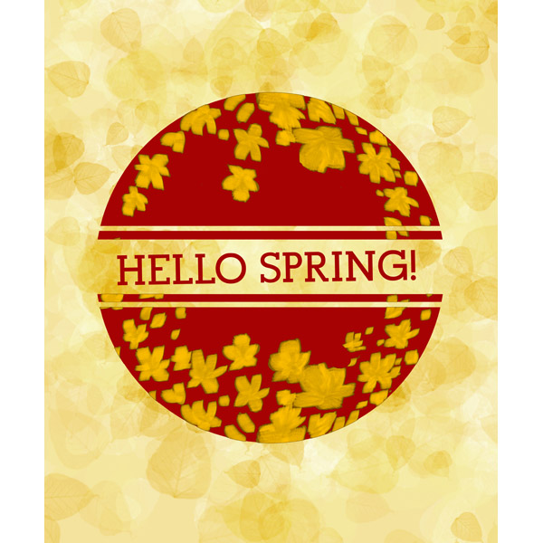 Hello Spring - Gold and Ruby