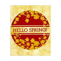 Hello Spring - Gold and Ruby