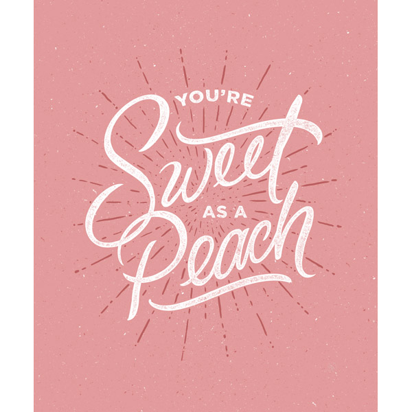 Sweet as a Peach - Pink