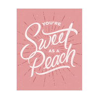 Sweet as a Peach - Pink