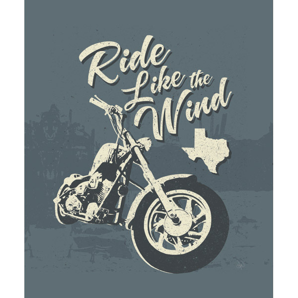 Ride Like the Wind Texas - Distressed