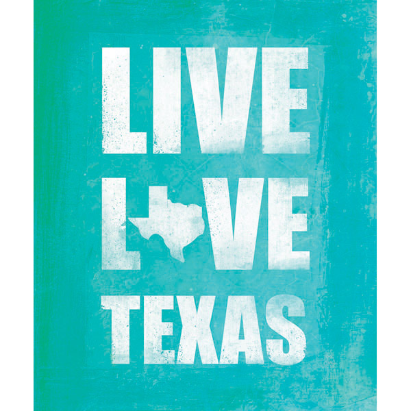 Live Love Texas - Cyan